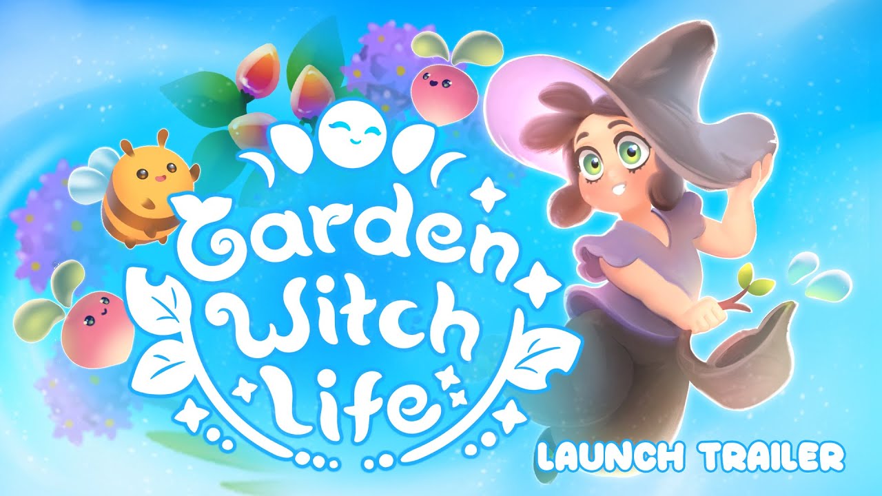 GARDEN WITCH LIFE - LAUNCH TRAILER - COZY GAME 2024