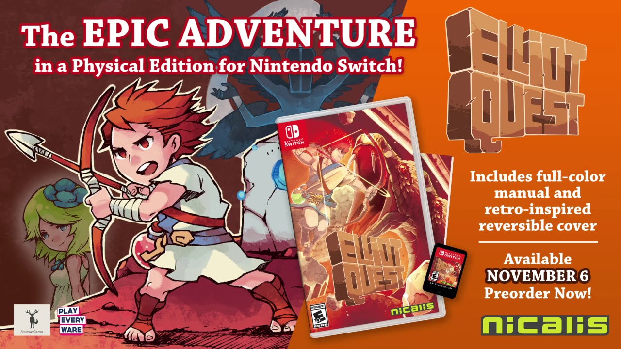 Elliot Quest Physical Edition for Nintendo Switch Trailer