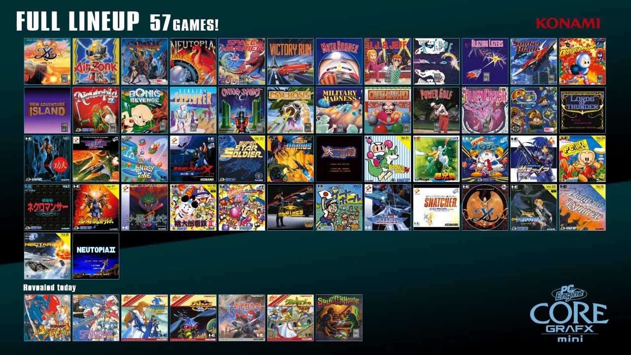 PC Engine Core Grafx mini Final Lineup Trailer