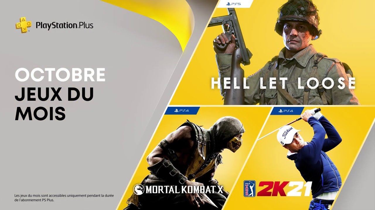 PlayStation Plus | Octobre 2021 | Hell Let Loose, Mortal Kombat X et PGA Tour 2K21