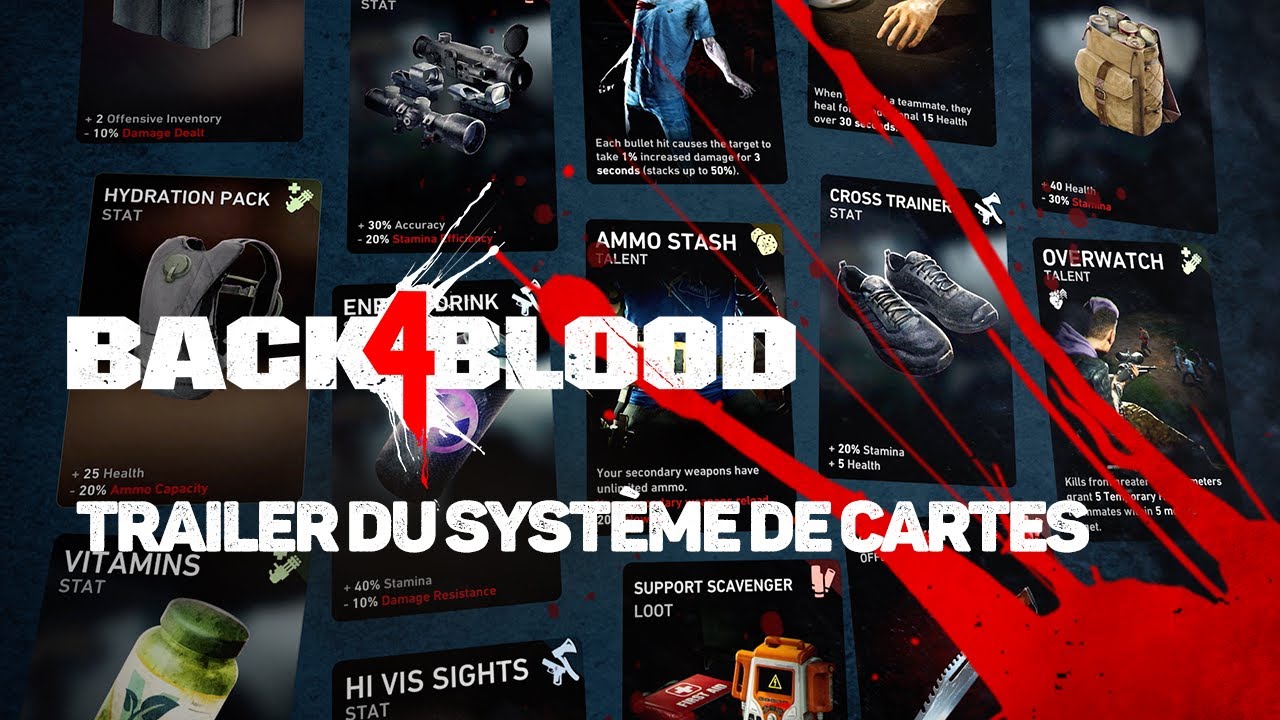 Back 4 Blood - Trailer du Système de Cartes Officiel