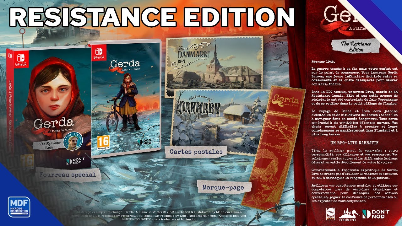 Gerda: A Flame in Winter | The Resistance Edition | PortaPlay, DON'T NOD, Meridiem Games & Microids