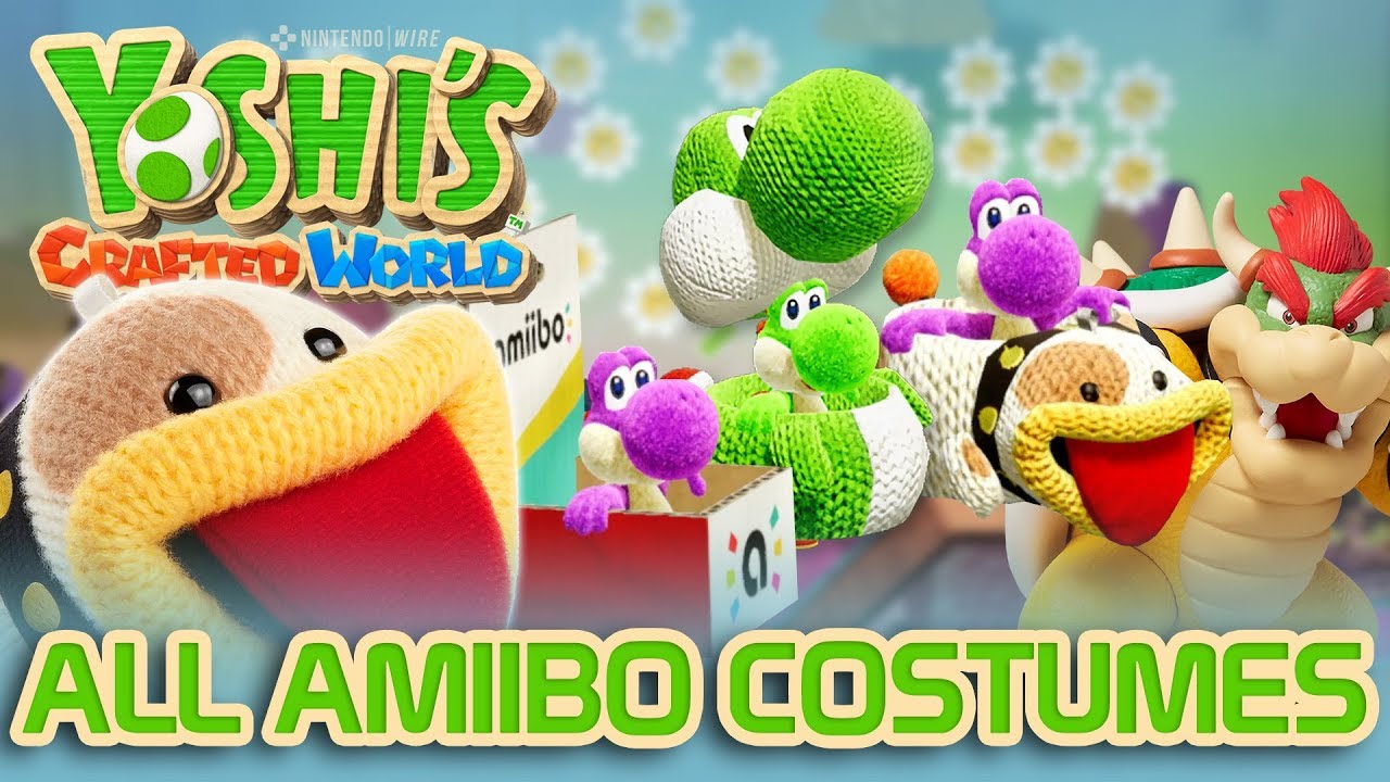 Unlock ALL Amiibo Costumes in Yoshi's Crafted World