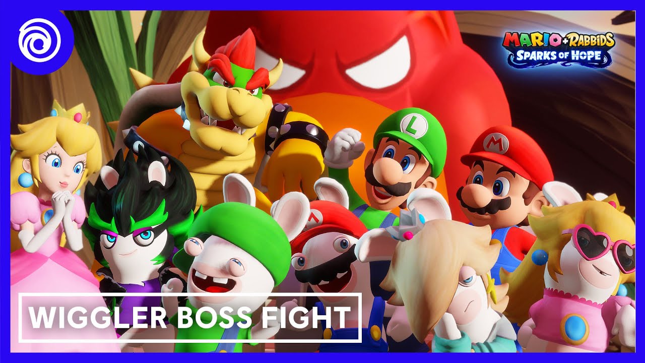 Mario + Rabbids Sparks of Hope: Gameplay - Aperçu du combat de boss contre le Wiggler  | #UbiForward