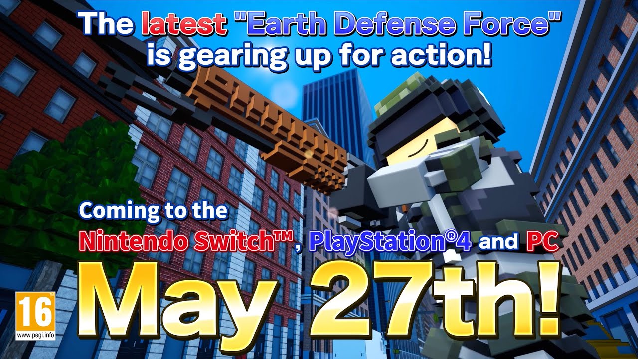 EARTH DEFENSE FORCE: WORLD BROTHERS - Release date Trailer