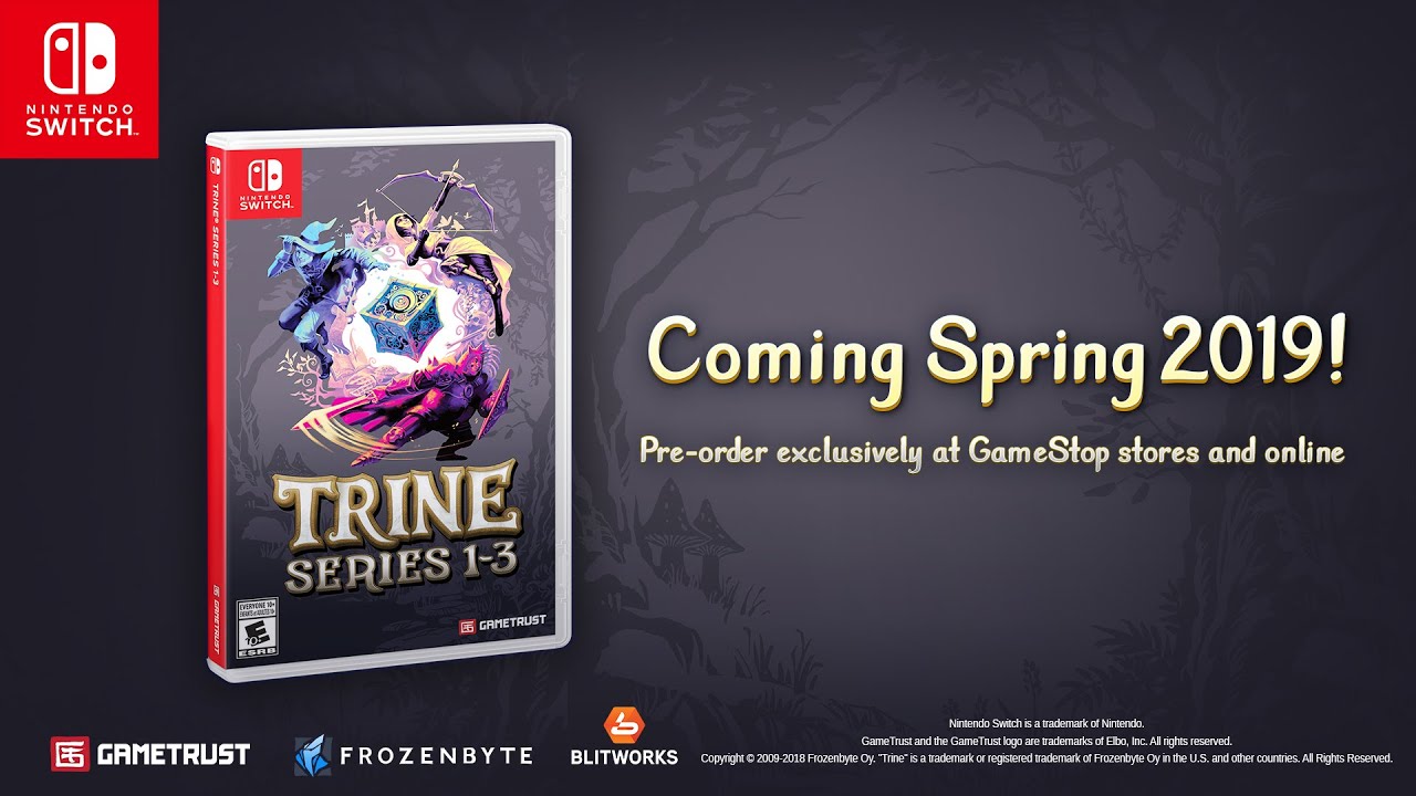 Trine Series 1-3 Nintendo Switch Physical Edition Trailer