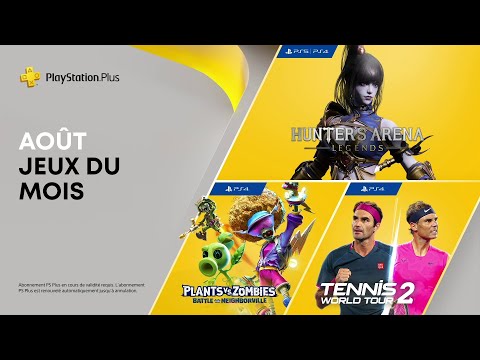 PlayStation Plus | Août 2021 | Hunter's Arena: Legends, Tennis World Tour 2, Plants vs. Zombies