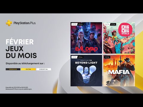 PlayStation Plus - Février 2023 - Destiny 2  Au-delà de la Lumière, OlliOlli World, Evil Dead, Mafia