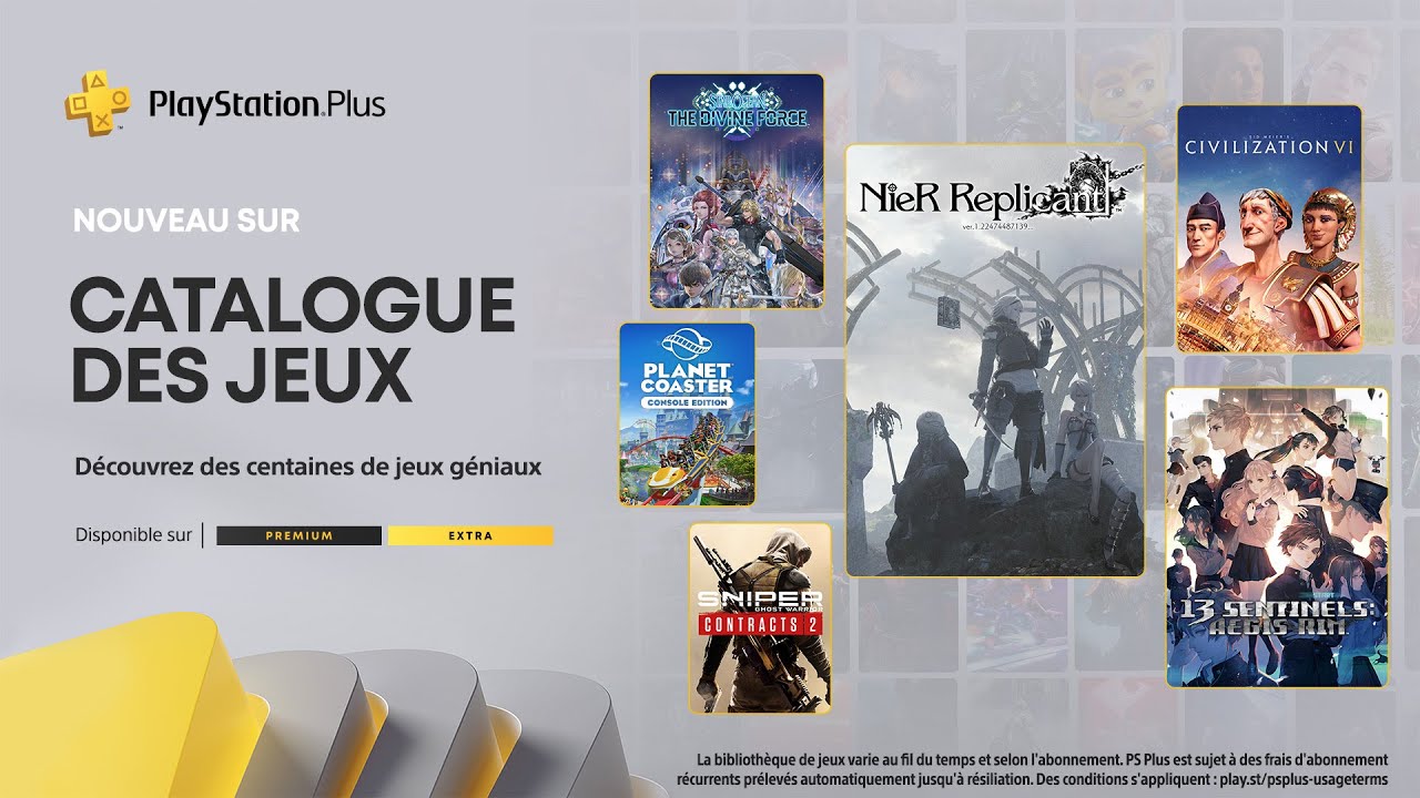 PlayStation Plus Extra - Septembre 2023 -  NieR Replicant ver.1.22474487139…, jeux Star Ocean, etc.