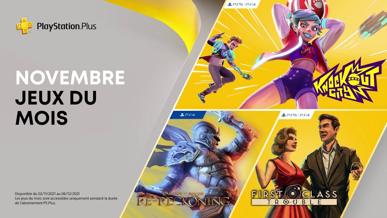 PlayStation Plus | Novembre 2021 | 6 jeux : Knockout City, First Class Trouble, The Persistence, etc
