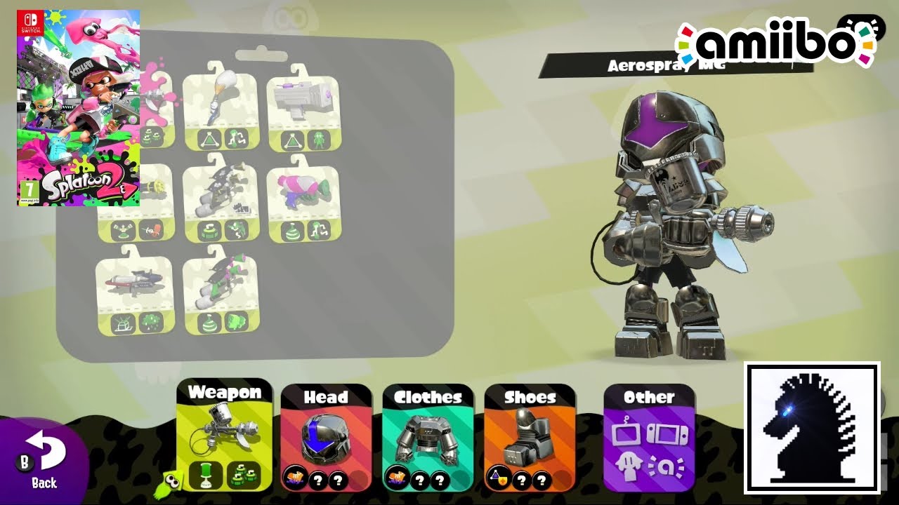 NS Amiibo - Splatoon 2 - All Inkling Amiibo Exclusive Gear