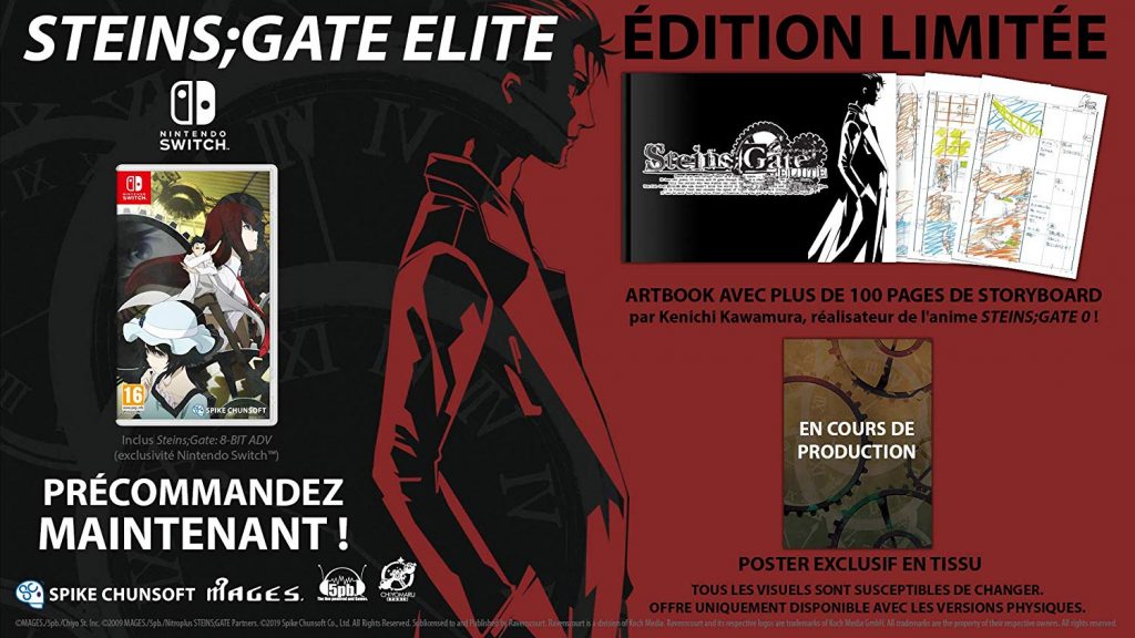 Steins Gate Elite Edition Limitee Switch