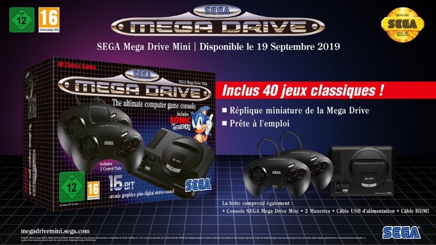 Sega Mega Drive Mini French V2