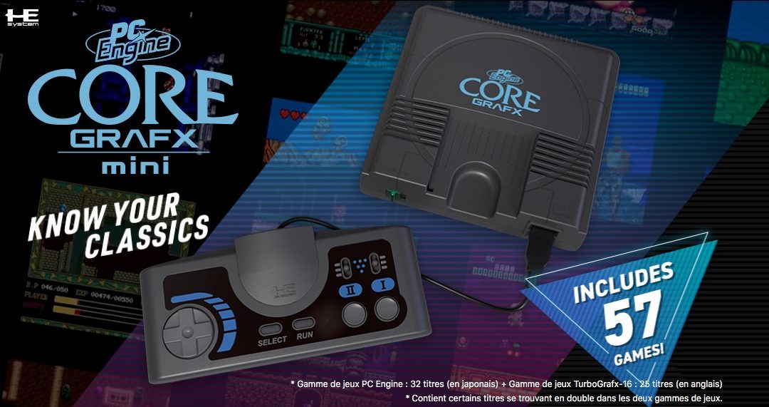 Sept nouveaux jeux annoncés pour la PC Engine CoreGrafx mini