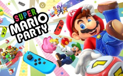 Pack Super Mario Party et manettes joy-con pastel vert-violet (Switch)