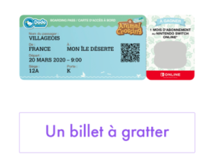 Animal Crossing Ticket Gratter