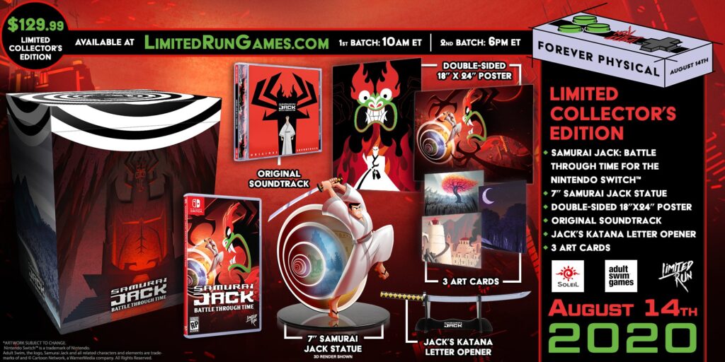 Samurai Jack Battle Through Time Switch Lrg Collector Edition