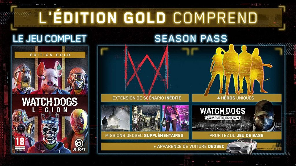 Watch Dogs Legion Edition Gold