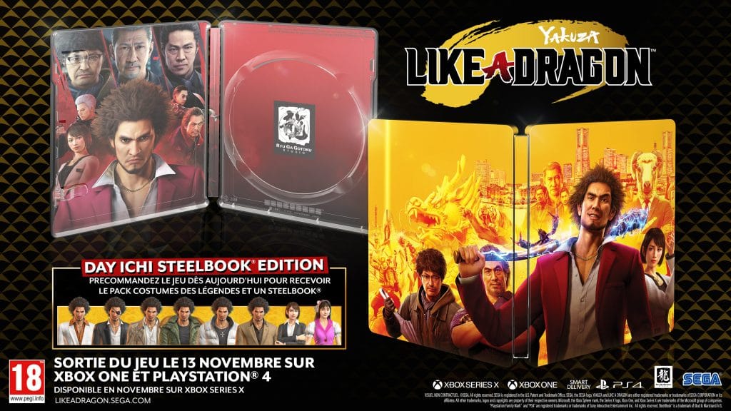 Yakuza Like A Dragon Day Ichi Edition Steelbook