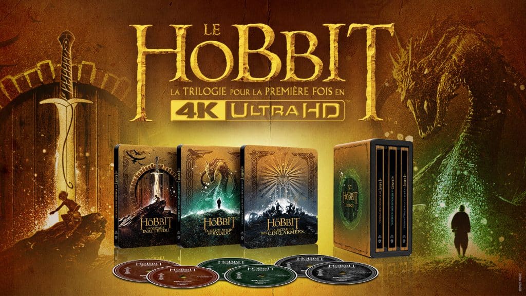 Le Hobbit Coffret Blu Ray 4k