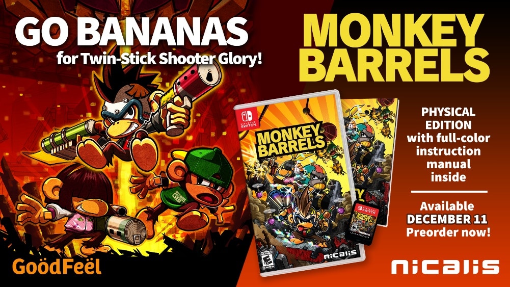 Monkey Barrels Nicalis Switch