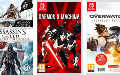 Pack de 3 jeux Nintendo Switch (Assassin’s Creed Rebel Collection, Daemon X Machina, Overwatch)