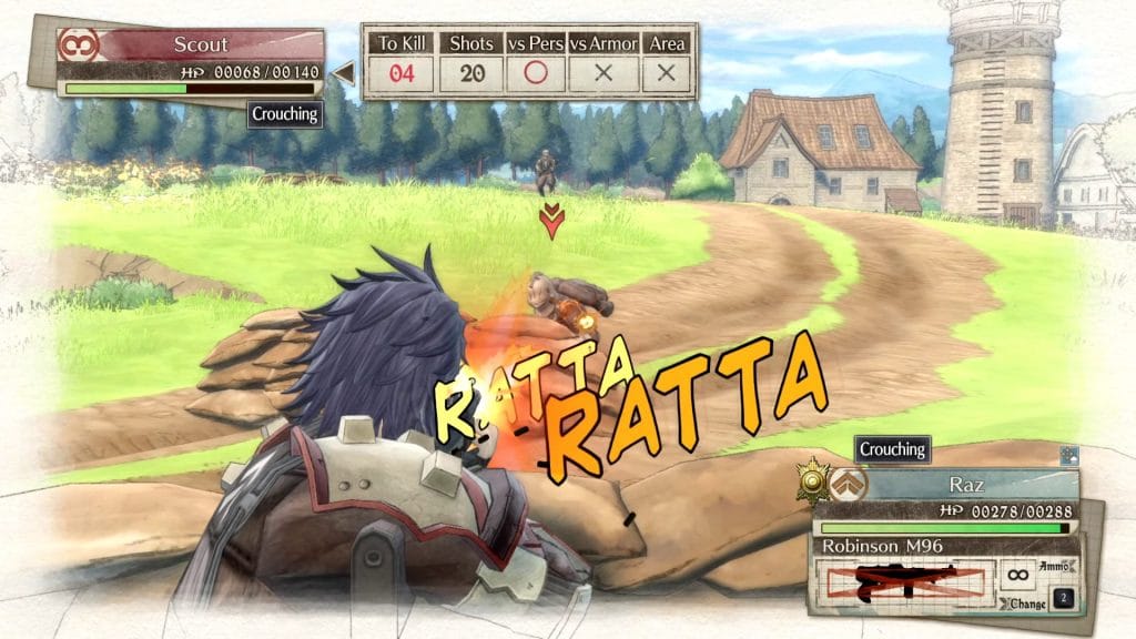 Valkyria Chronicles 4 Stadia Raz Shooting