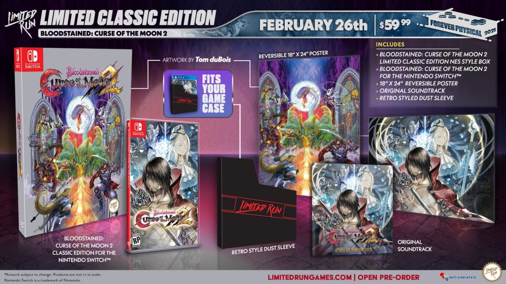 Bloodstained Curse Of The Moon 2 Lrg Classic Edition