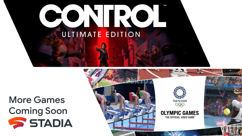 Les JO de Tokyo 2020 et Control arrivent sur Stadia