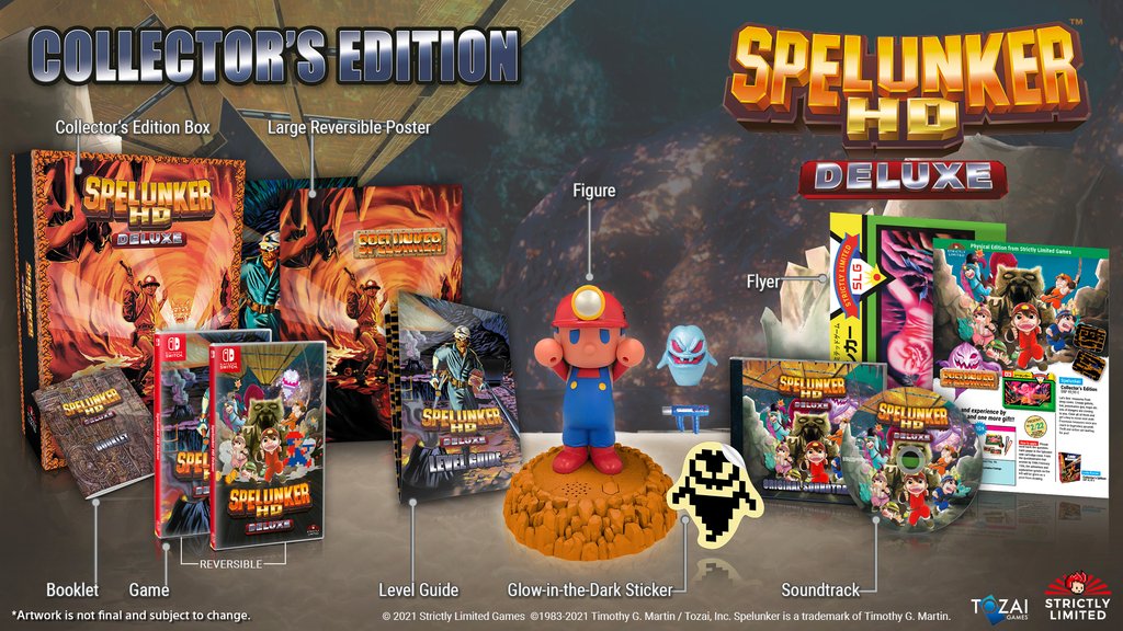 Spelunker Hd Deluxe Edition Limitee Switch