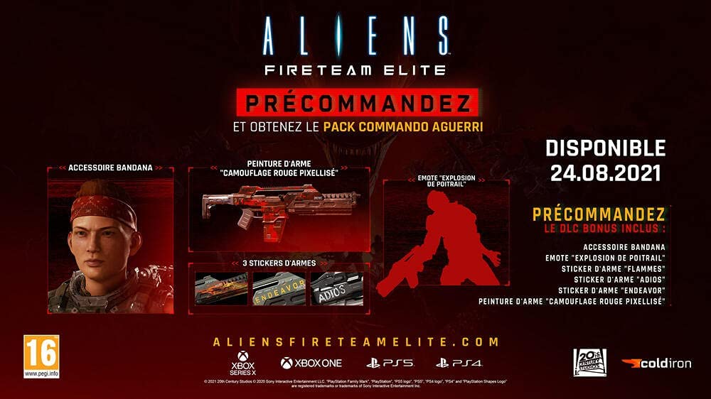 Aliens Fireteam Elite Precommande