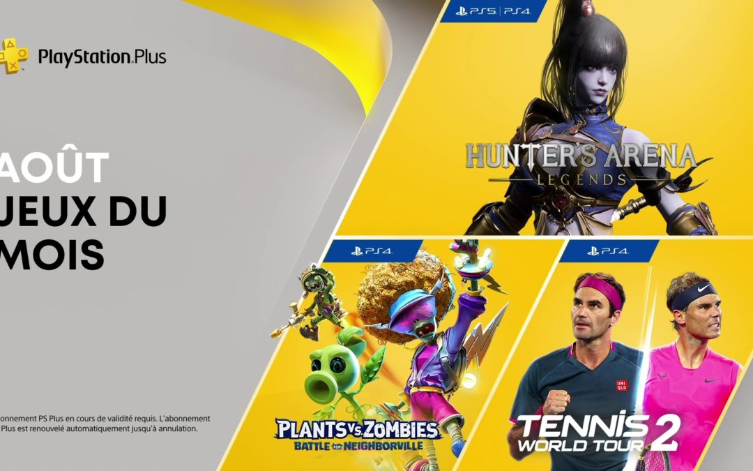 Les jeux PlayStation Plus (Août 2021)