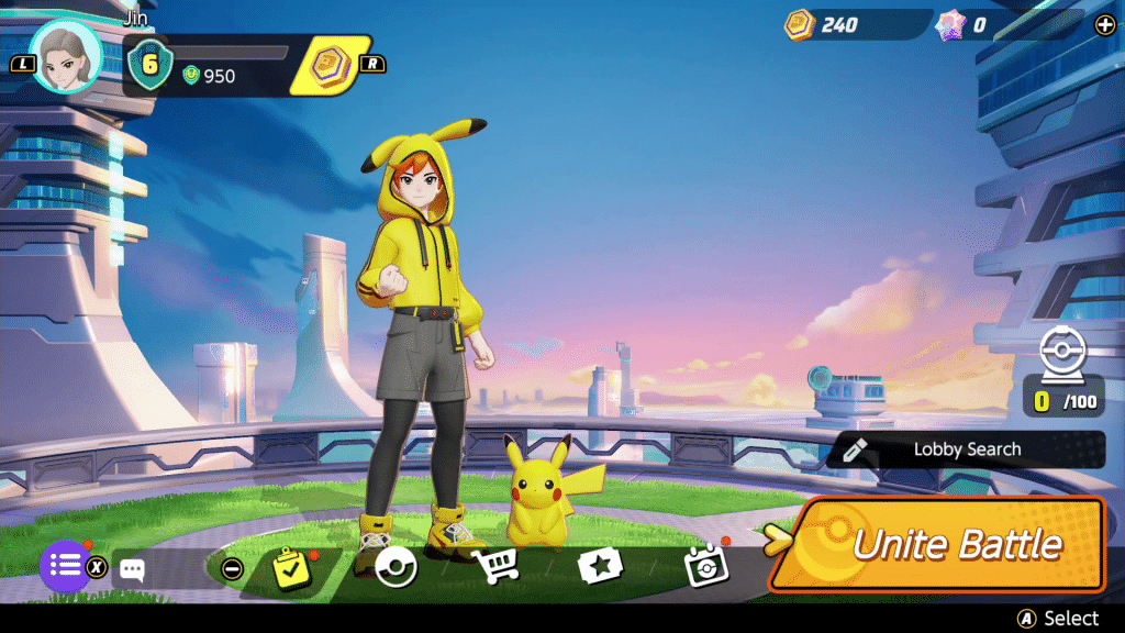 Pokemon Unite Trainer Fashion Pikachu