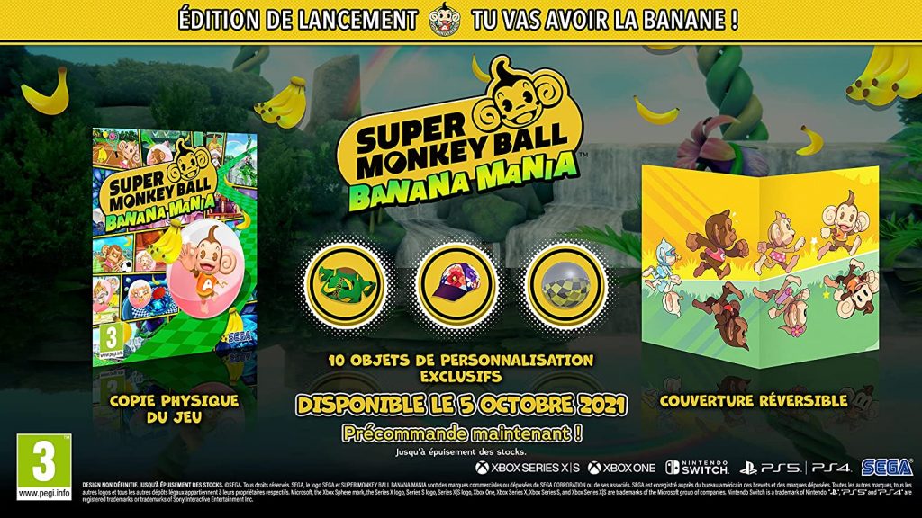 Super Monkey Ball Banana Mania Edition Lancement