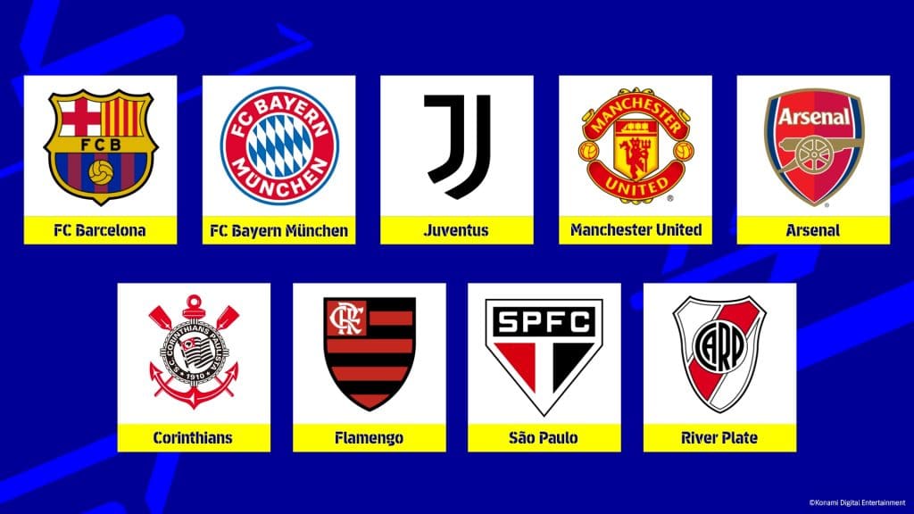Efootball 2022 Teams