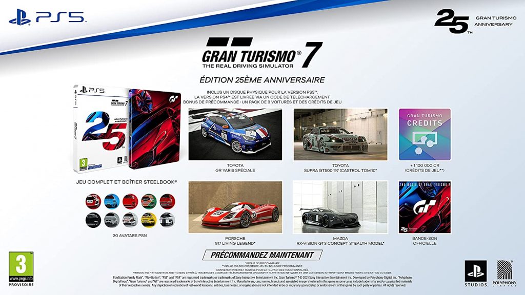 Gran Turismo 7 Edition 25eme Anniversaire PS5