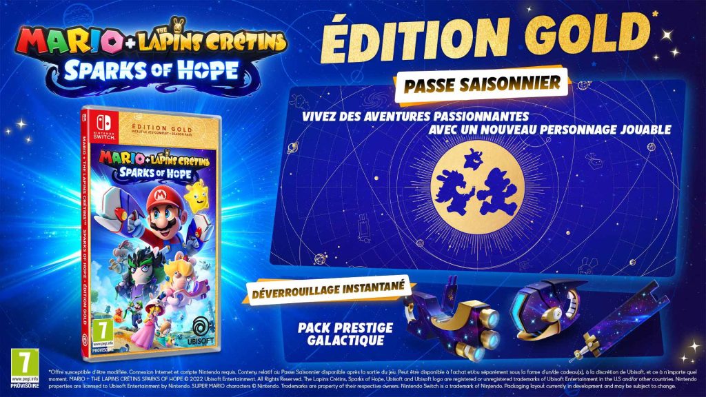 Mario The Lapins Cretins Sparks Of Hope Edition Gold