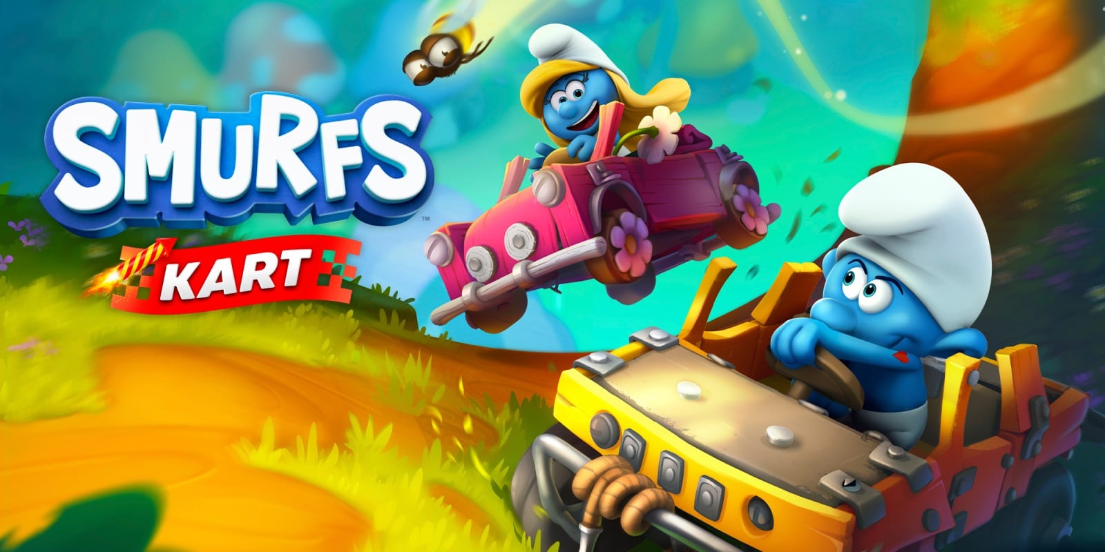 Schtroumpfs Kart Keyart