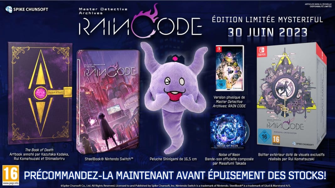 Master Detective Archives: RAIN CODE – Edition Limitée Mysteriful (Switch)