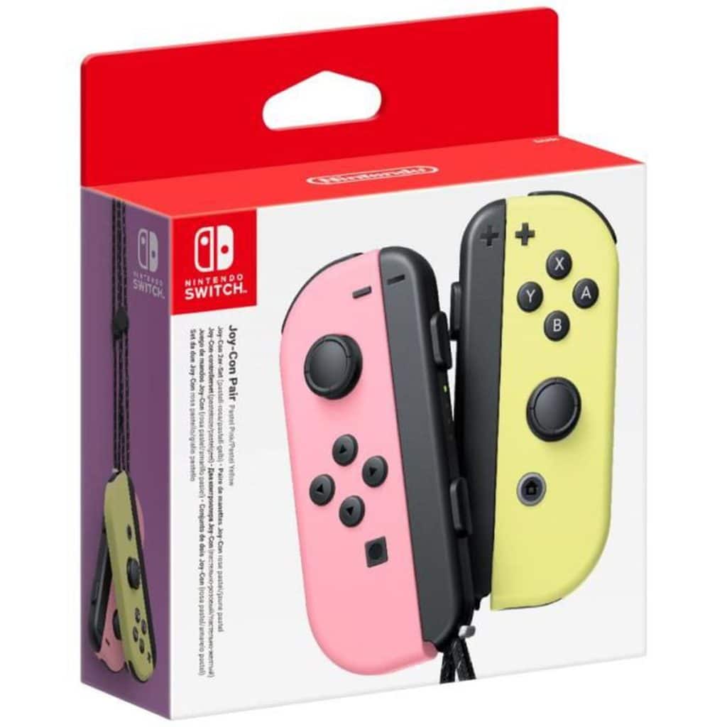 Manettes Joy Con Rose Pastel Et Jaune Pastel Switch