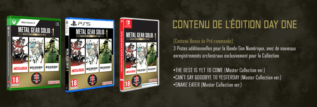 Meatl Gear Solid Collection Vol 1 Edition Day One