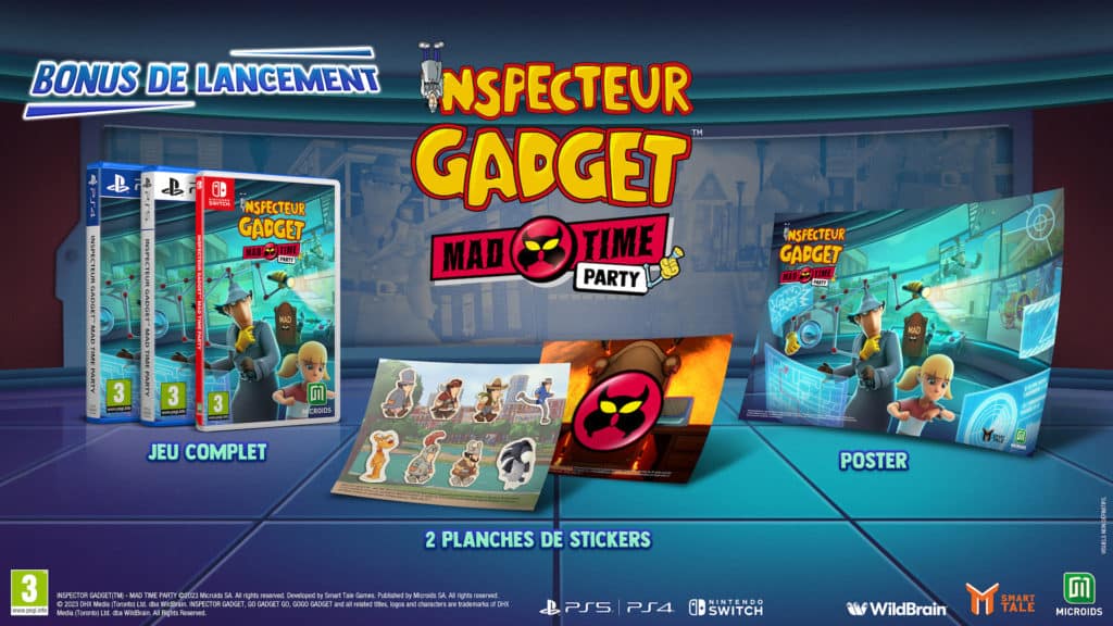 Inspecteur Gadget Mad Time Party Bonus Lancement