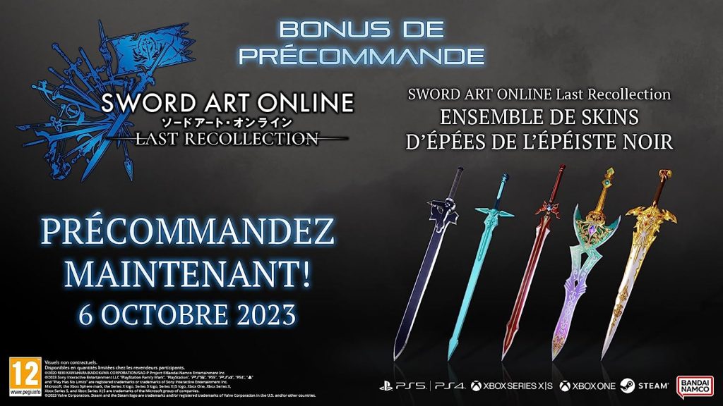 Sword Art Online Last Recollection Bonus