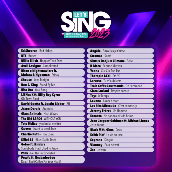 Let Sing 2023 Playlist