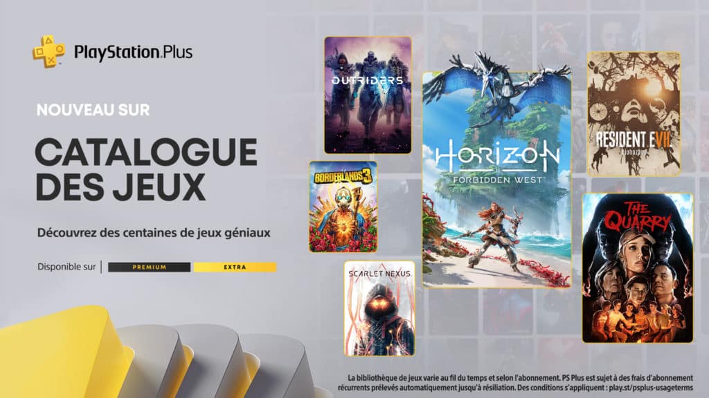 Playstation Plus 2023 Fevrier Extra Premium