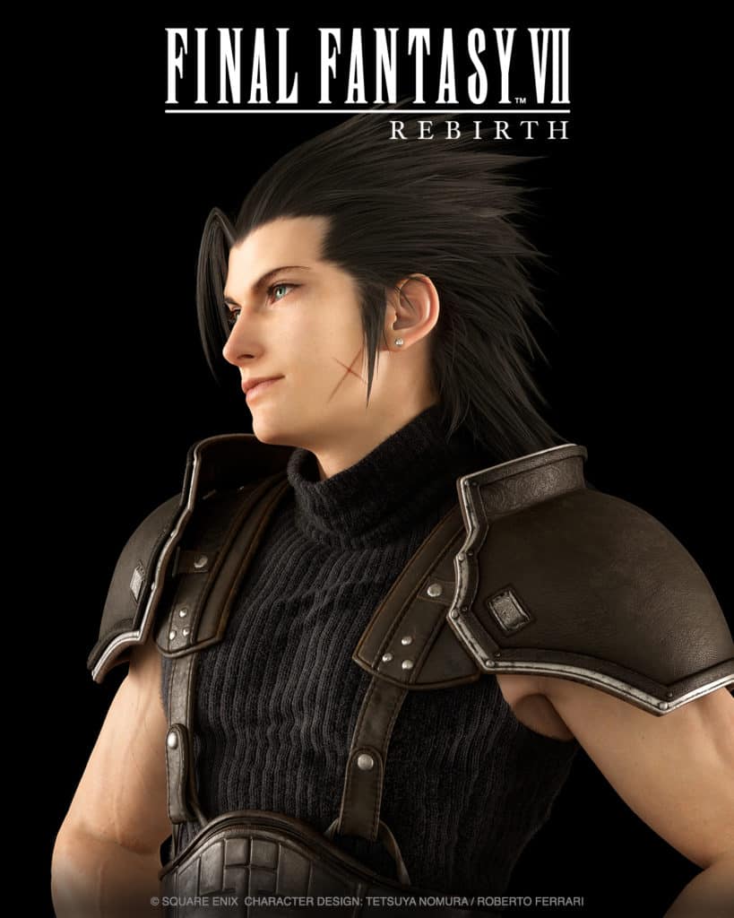 Final Fantasy 7 Rebirth Bustshot Zack Bust