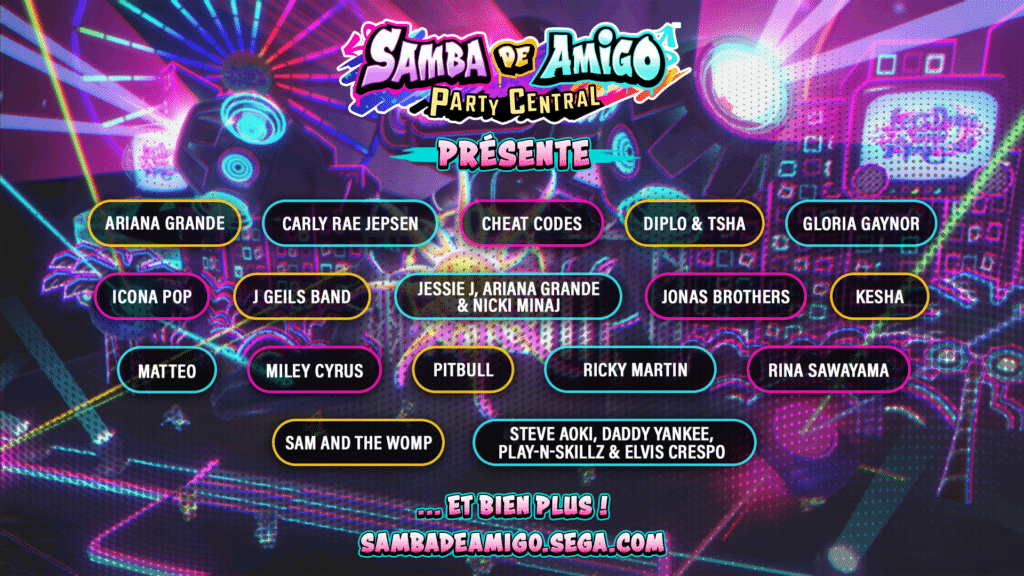 Samba De Amigo Party Central Songlist