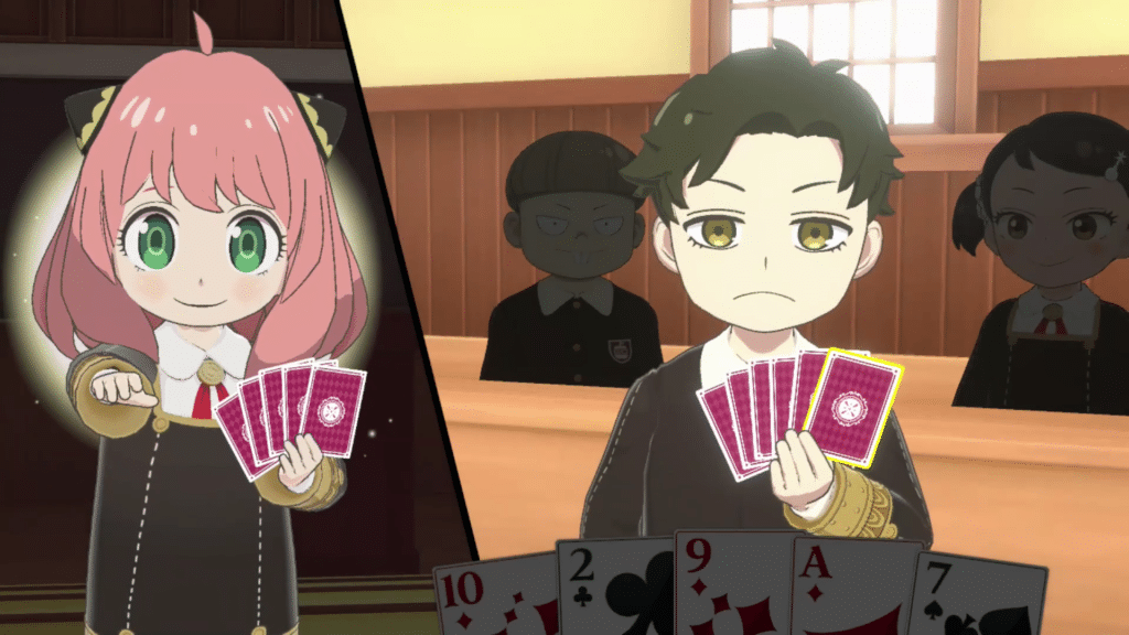 Spy X Anya Screen Mini Game Eden Academy Old Maid Showdown