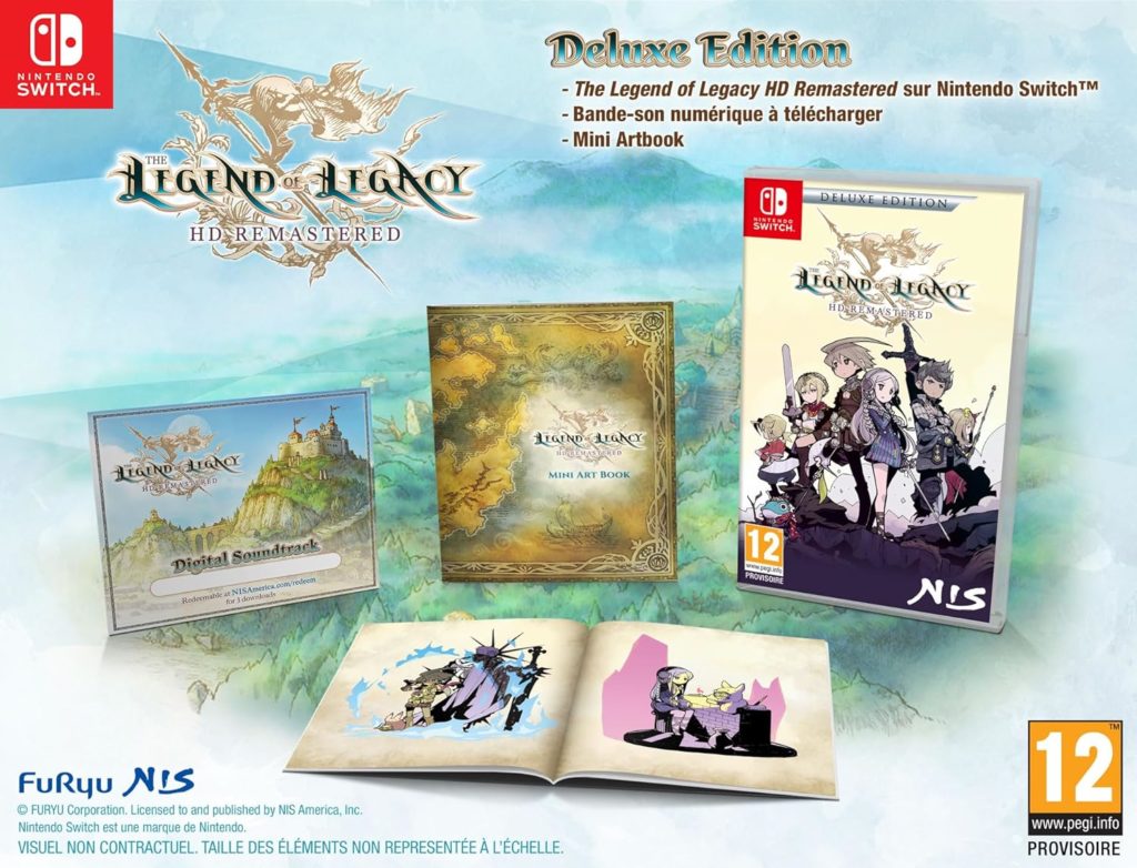 The Legend Of Legacy HD Remastered Edition Deluxe Switch