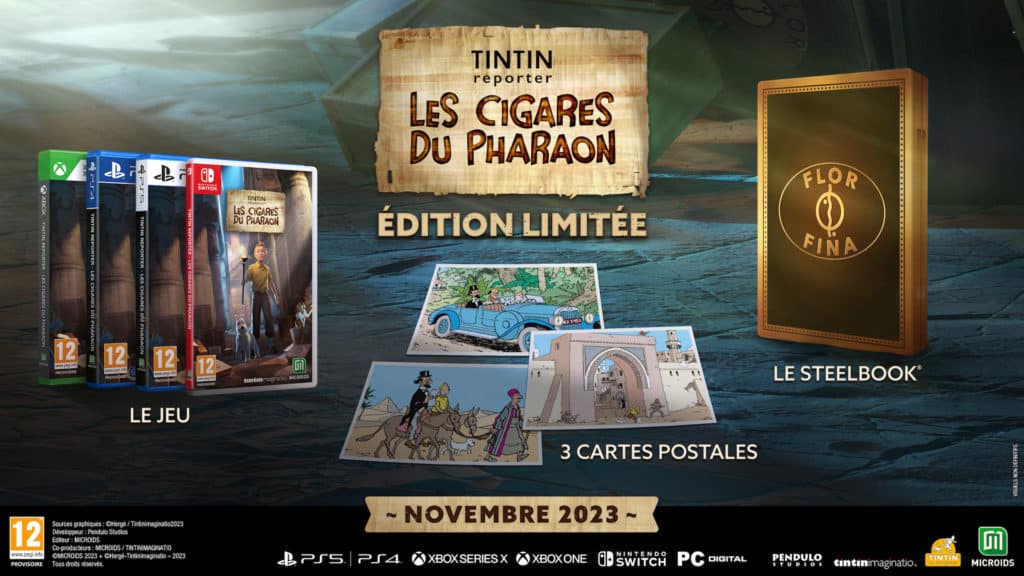 Tintin Reporter Les Cigares Du Pharaon Edition Limitee